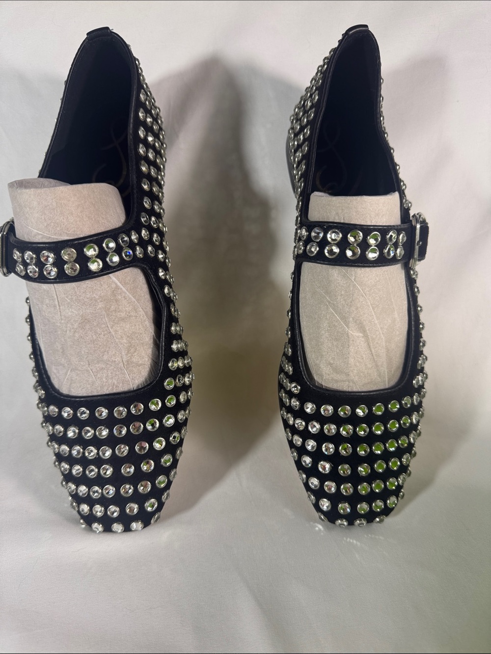 Sam Edelman Black Studded Mary Jane Flats